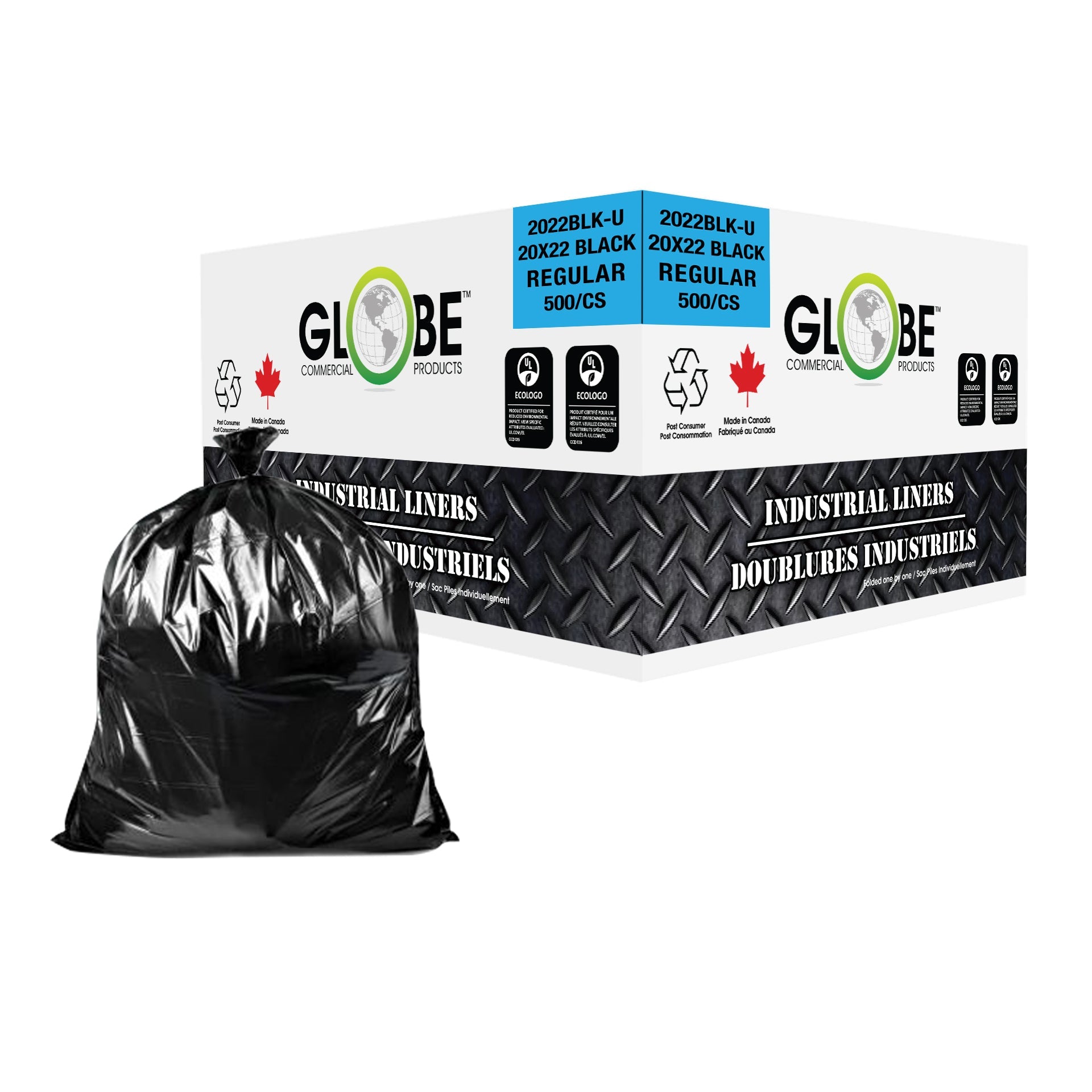 BLACK UTILITY LLDPE CAN LINER