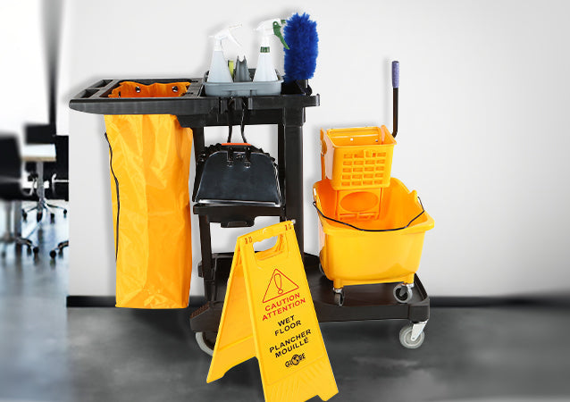 Sidepress Bucket and Wringer Yellow