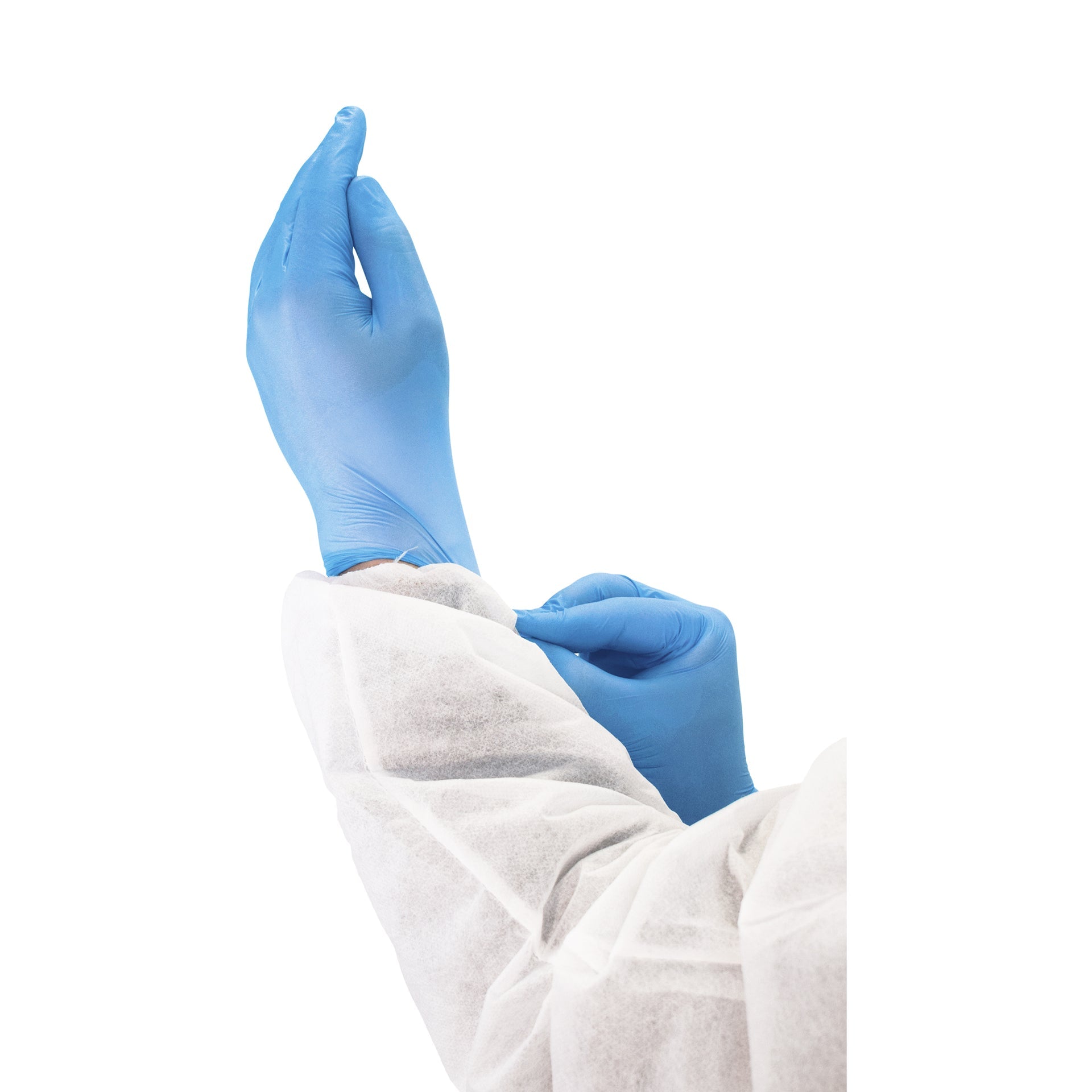 Vitrile - Vinyl/Nitrile Mix Gloves Powder Free 4mil Blue (10 boxes of 100)