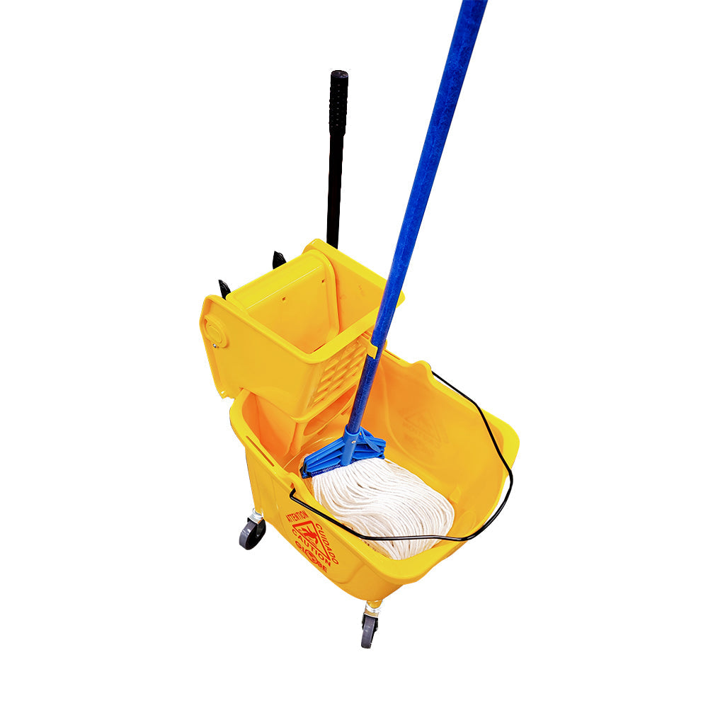 Sidepress Bucket and Wringer Yellow