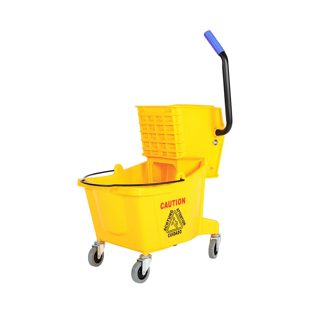Sidepress Bucket and Wringer Yellow