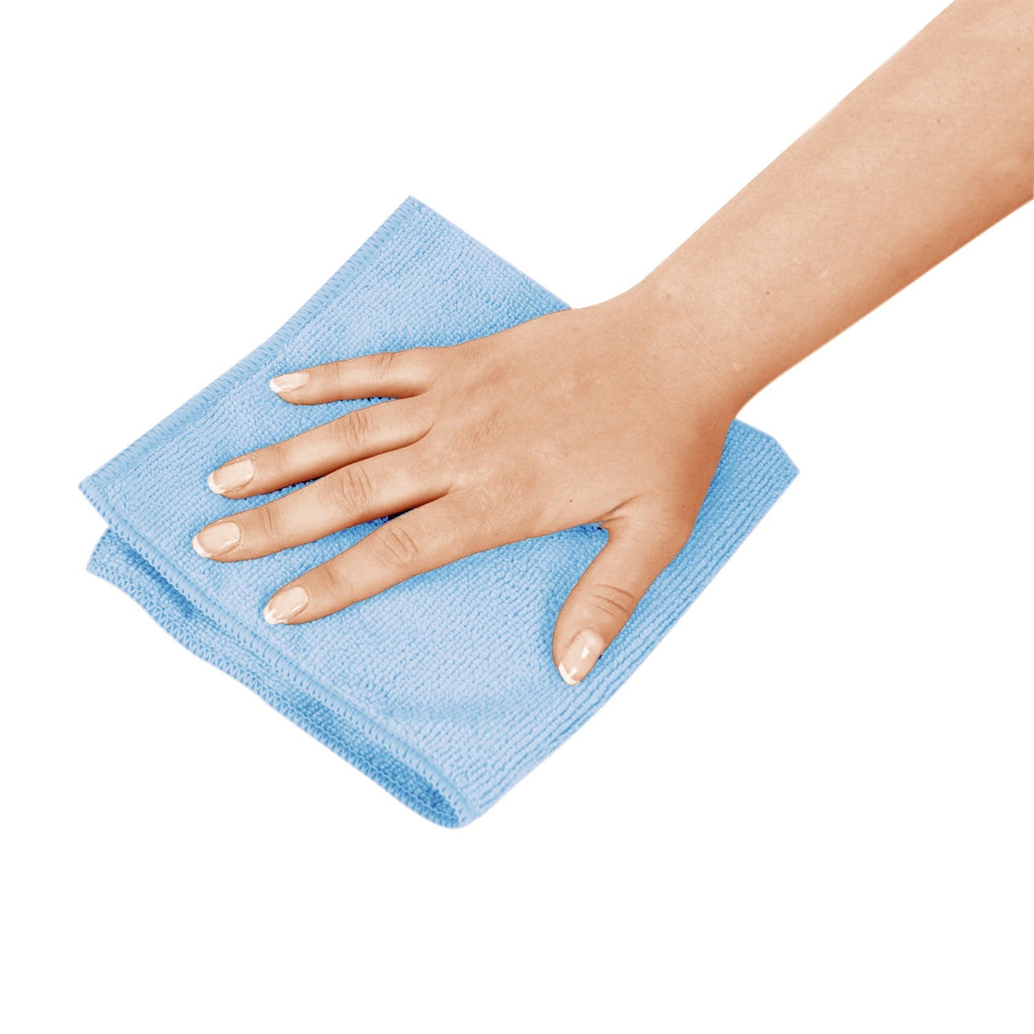 16”x16” Glass/Mirror Microfiber Cloth Blue (20 packs of 10)
