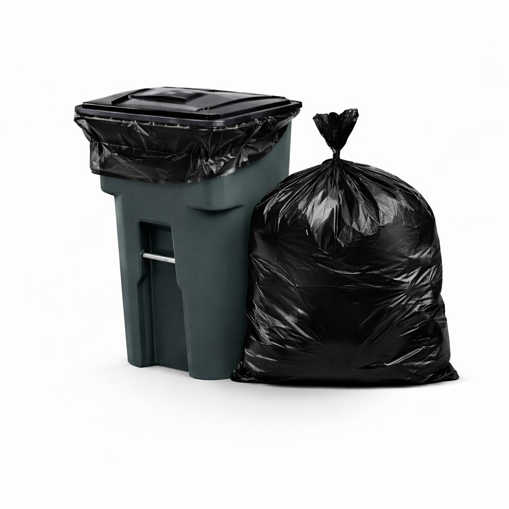 BLACK UTILITY LLDPE CAN LINER