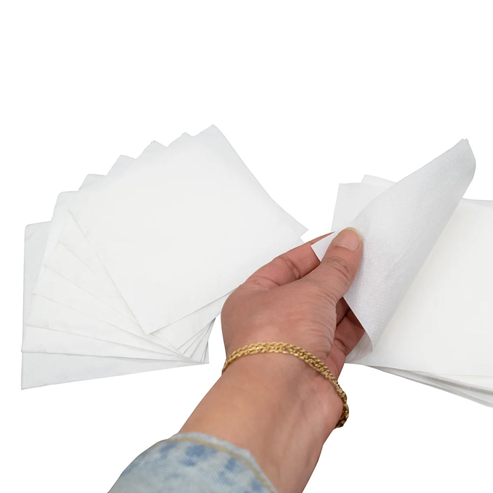 Cocktail Napkins 1-Ply 1/4 Fold 9"x 9" - 500 Count