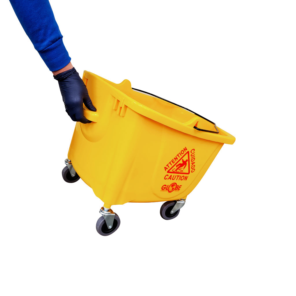 Sidepress Bucket and Wringer Yellow
